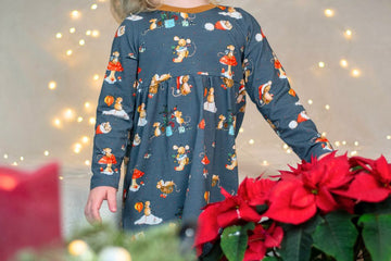Jersey mit Mäusen und Fliegenpilzen, "Lathi", Swafing, dunkelblau, 0,5 m